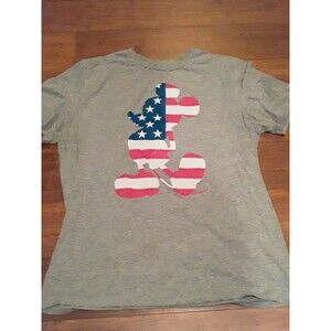 Mickey Mouse T shirt,  Disney American Flag Unisex  XL